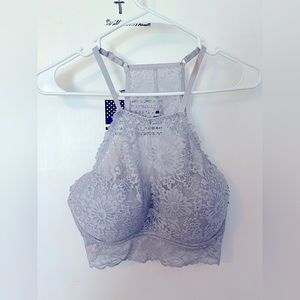 Cool gray/light blue Victoria’s Secret Lightly Padded Bralette